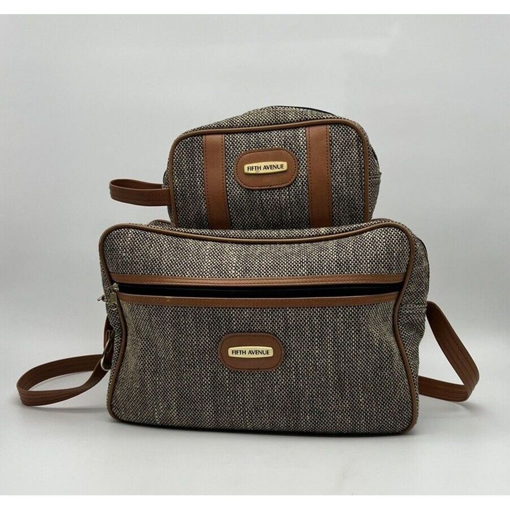 Fifth Avenue Shoulder Carry-On‎ Bag Carpet/Tapestry Bag And Bonus Toiletry Bag